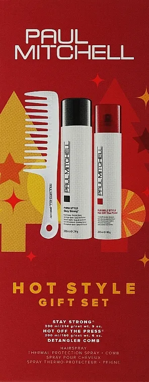 Paul Mitchell Hot Style Gift Set (spray/300ml + spray/200ml + comb/1pcs)