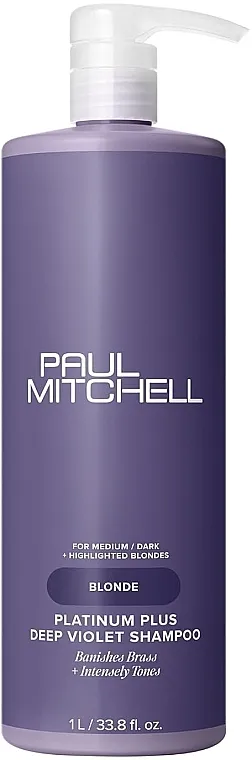 Paul Mitchell Platinum Plus Deep Violet Shampoo Intenzivno tonirajući šampon za svetlu i pramenovanu kosu