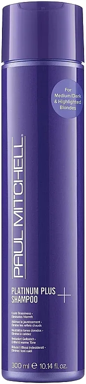 Paul Mitchell Platinum Plus+ Shampoo Medium/Dark &amp; Highlighted Blondes Intenzivno tonirajući šampon za svetlu kosu