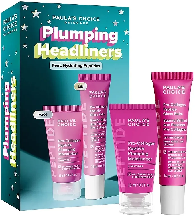Paula's Choice Plumping Headliners (f/cr/15ml + lip/balm/15ml) Set