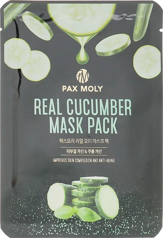 Pax Moly Real Cucumber Mask Pack Sheet maska ​​s ekstraktom krastavca