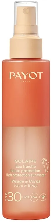 Payot Solaire Eau Fraiche High Protection Sun Water SPF30 Vodica za sunčanje za lice i telo