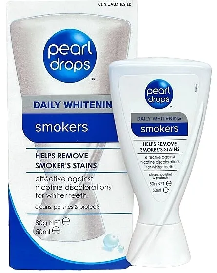 Pearl Drops Smokers Stain Removing Daily Whitening Teeth Polish Paste Pasta za izbeljivanje zuba za pušače