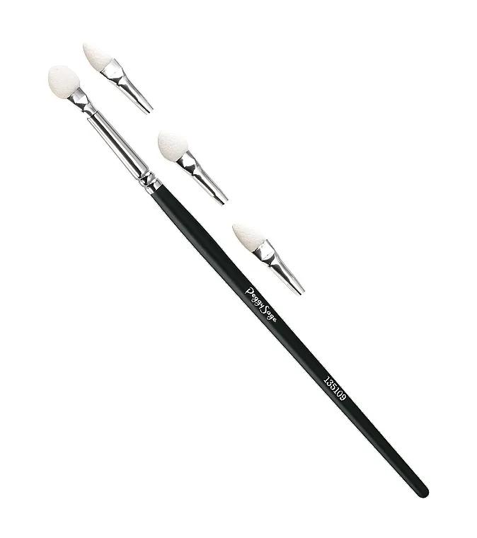 Peggy Sage Foam Applicator Brush + 3 Ferrules Aplikator za senku za oči