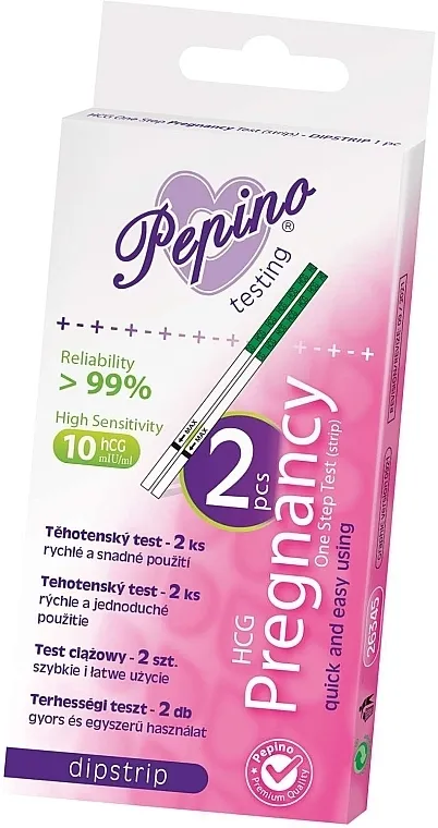 Pepino Dipstrip Test za trudnoću, 2 kom.