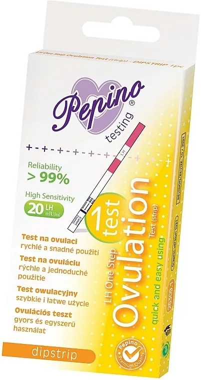 Pepino Testing Dipstrip Ovulation Test Test za ovulaciju, 1 kom.