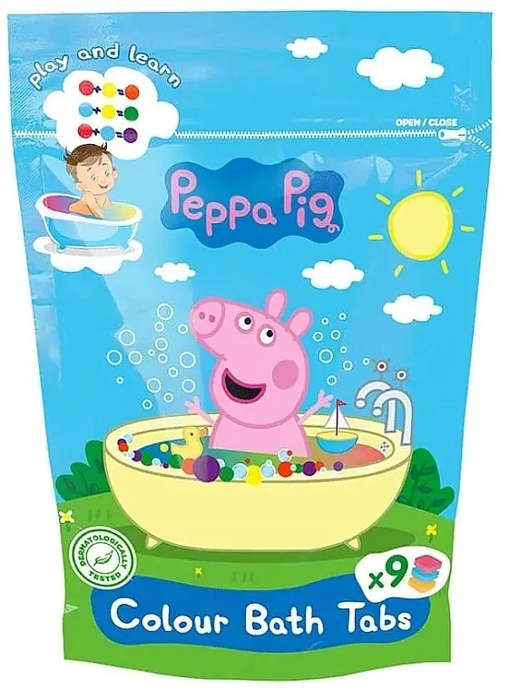 Peppa Pig Colour Bath Tabs Šumeće tablete za kupanje u boji