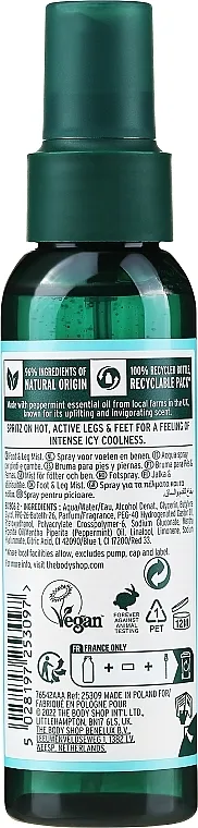 Peppermint Invigorating Foot &amp; Leg Mist Mist za noge i stopala