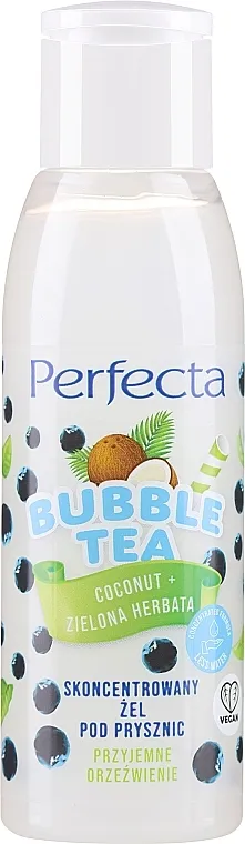 Perfecta Bubble Tea Coconut + Green Tea Concentrated Shower Gel MINI Gel za tuširanje sa kokosom i zelenim čajem