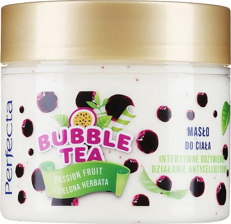 Perfecta Bubble Tea Wild Cherry &amp; Matcha Tea Body Butter Ulje za telo "Marakuja i zeleni čaj"