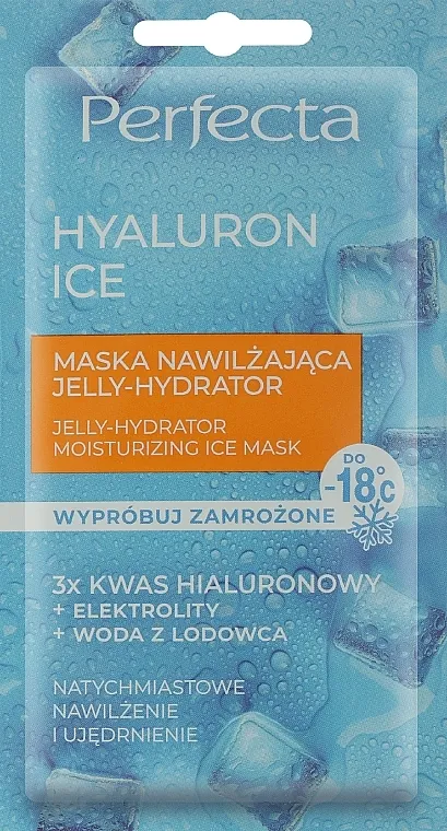 Perfecta Hyaluron Ice Jelly-Hydrator Moisturizing Face Mask Hidratantna maska za lice sa hijaluronskom kiselinom