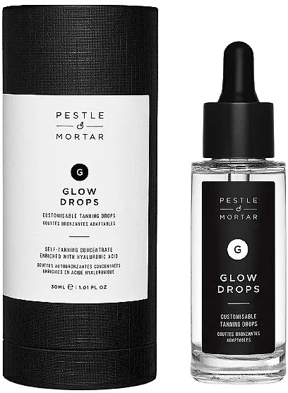 Pestle &amp; Mortar Glow Drops Self-Tanning Concentrate Kapi za samopotamnjivanje lica