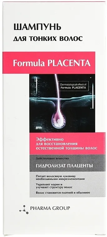 Pharma Group Formula Placenta Šampon "Hidrolizat placente" za finu kosu