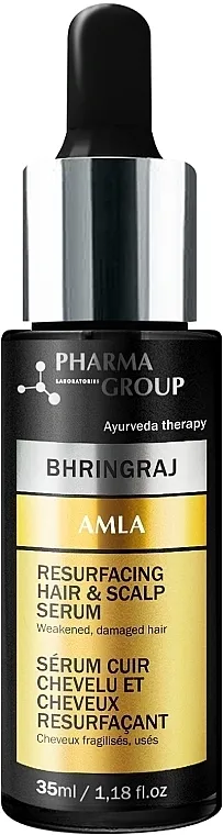 Pharma Group Laboratories Bhringraj + Amla Resurfacing Hair &amp; Scalp Serum Serum za pomlađivanje