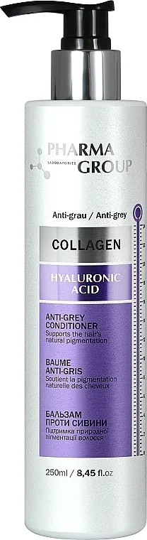 Pharma Group Laboratories Collagen &amp; Hyaluronic Acid Anti-Grey Conditioner Balzam protiv sive kose