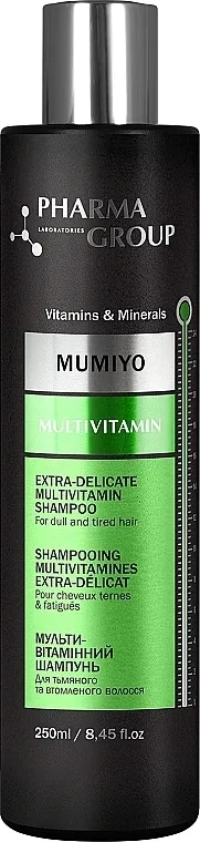 Pharma Group Laboratories Multivitamin + Moomiyo Šampon "Vitaminizacija kose. Multivitamini+Shilajit"
