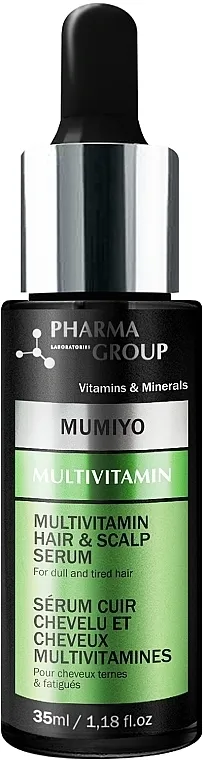 Pharma Group Laboratories Multivitamin + Moomiyo Hair &amp; Scalp Serum Multivitaminski serum za kosu