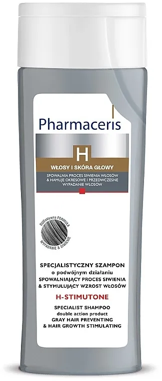Pharmaceris H-Stimutone Specialist Shampoo Gray Hair Preventing &amp; Hair Growth Stimulating Šampon za sijedu kosu za poticanje rasta kose