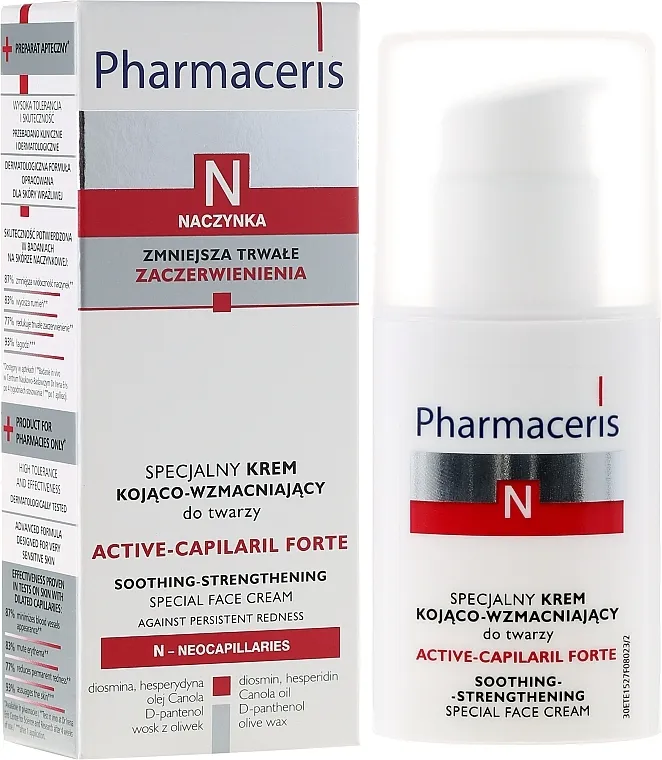 Pharmaceris N Active-Capilaril Forte Cream Posebna umirujuća i učvršćujuća krema za lice