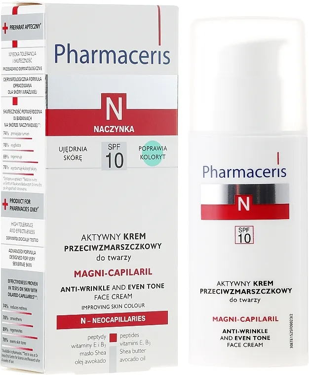 Pharmaceris N Magni-Capilaril Active Anti-Wrinkle Cream Aktivna krema za lice protiv bora