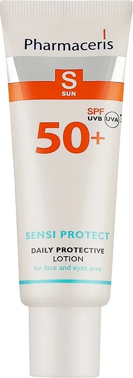 Pharmaceris S Sensi Protect Daily Protective Lotion Spf 50+ Emulzija za sunčanje za lice i predeo oko očiju