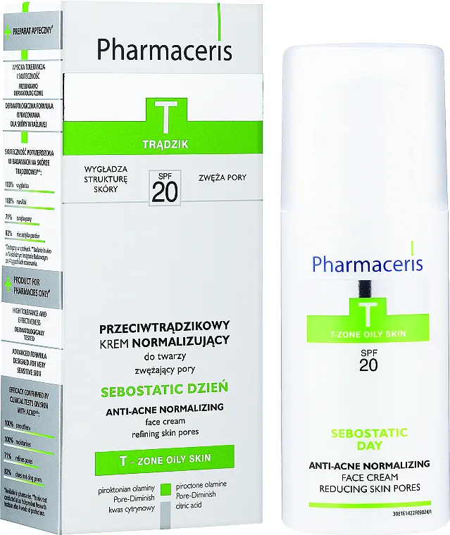 Pharmaceris T Sebostatic Normalizing Matifying Anti-Acne Cream SPF20 Normalizirajuća matirajuća krema