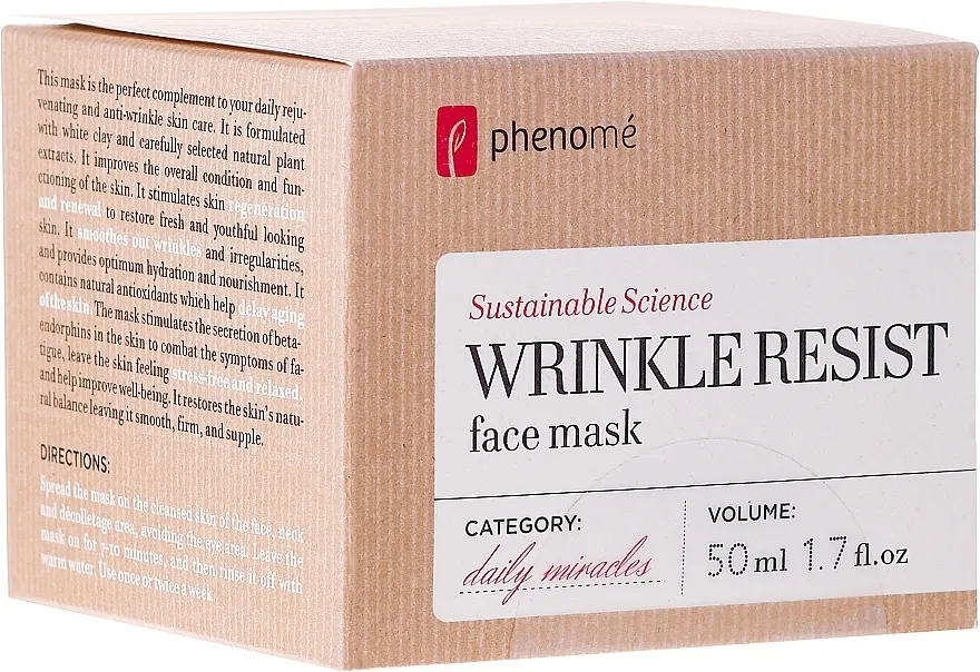 Phenome Wrinkle Resist Face Mask Anti-age maska