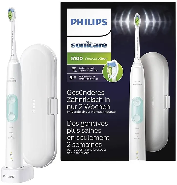 Philips Sonicare HX6857/28 Protective Clean 5100 White Električna zvučna četkica za zube