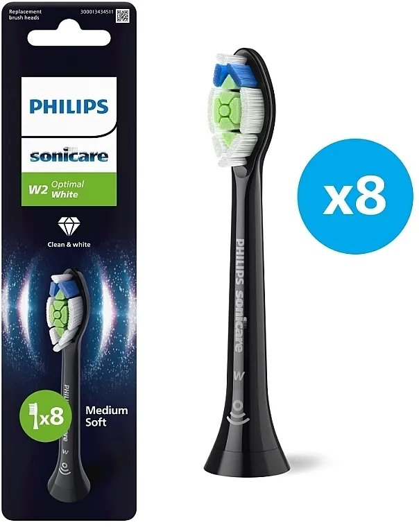 Philips Sonicare W2 Optimal White HX6068/88 Nastavci za električnu četkicu, 8 kom.