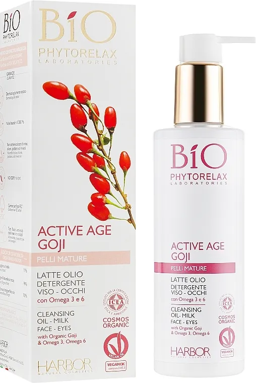 Phytorelax Laboratories Active Age Goji Cleansing Oil-Milk Mlijeko za čišćenje