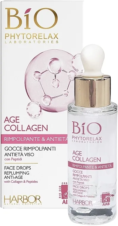 Phytorelax Laboratories Bio Age Collagen Plumping Face Drops Anti-aging serum u kapima za lice