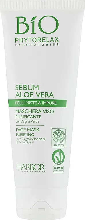 Phytorelax Laboratories Bio Phytorelax Sebum Aloe Vera Face Mask Maska za lice