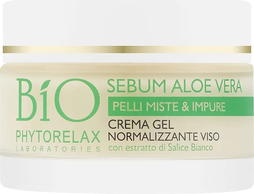 Phytorelax Laboratories Bio Phytorelax Sebum Aloe Vera Gel Cream Gel krema za lice