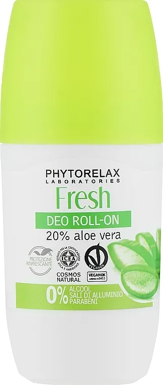 Phytorelax Laboratories Fresh Deo Roll-On 20% Aloe Vera Kuglični dezodorans za tijelo