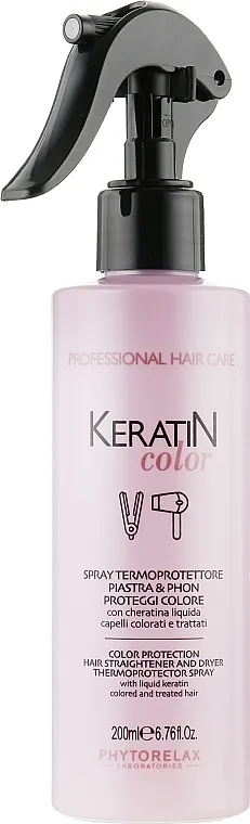 Phytorelax Laboratories Keratin Color Termoprotector Spray Sprej za toplinsku zaštitu