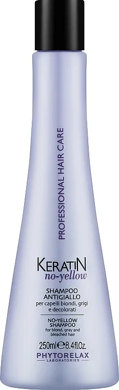 Phytorelax Laboratories Keratin No-Yellow Shampoo Šampon protiv žutila za plavu kosu