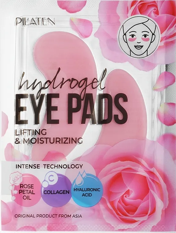 Pil'aten Hydrogel Eye Pads Lifting &amp; Moisturizing Hidrogel flasteri za područje ispod očiju sa kolagenom i hijaluronskom kiselinom
