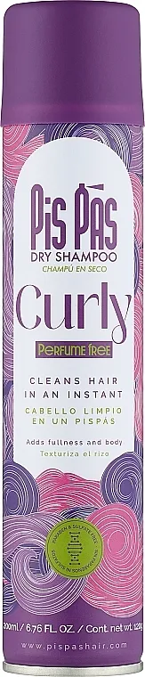 PisPas Dry Shampoo Curly Suvi šampon