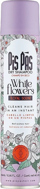PisPas Dry Shampoo White Flowers Suvi šampon