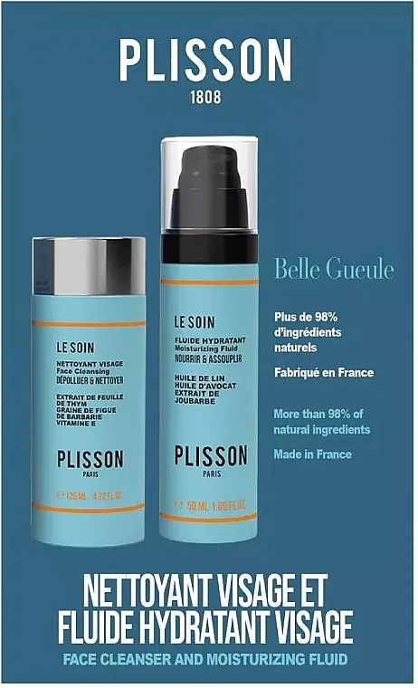 Plisson Handsome Face (f/cleans/125ml + fluid/50ml) Set