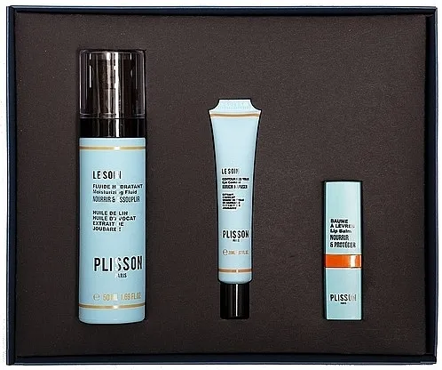 Plisson Sweet Love Gift Box (fluid/30 ml + eye/cr/20 ml + lip/balm/4.5 g) Set