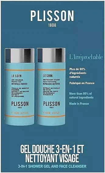 Plisson The Irreprochable (sh/gel/125 ml + f/cleans/125 ml) Set