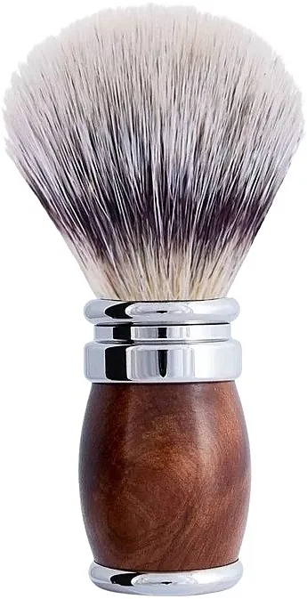 Plisson Thuja Wood And Chrome Finish &amp; High Mountain White Fibre Shaving Brush Četka za brijanje