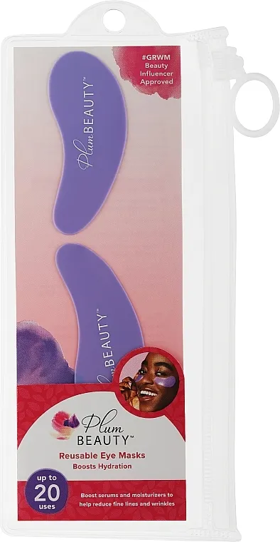Plum Beauty Reusable Eye Patches Silikonski flasteri za predeo ispod očiju za višekratnu upotrebu