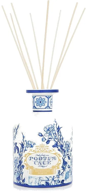 Portus Cale Gold &amp; Blue Porcelain 2L Diffuser Bottle Bočica za aromatični difuzor 2 l, plava sa belom