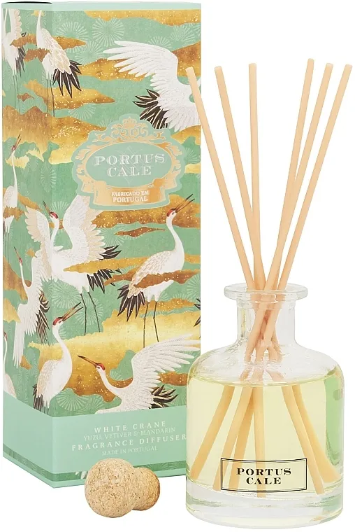 Portus Cale White Crane Glass Diffuser Difuzor mirisa