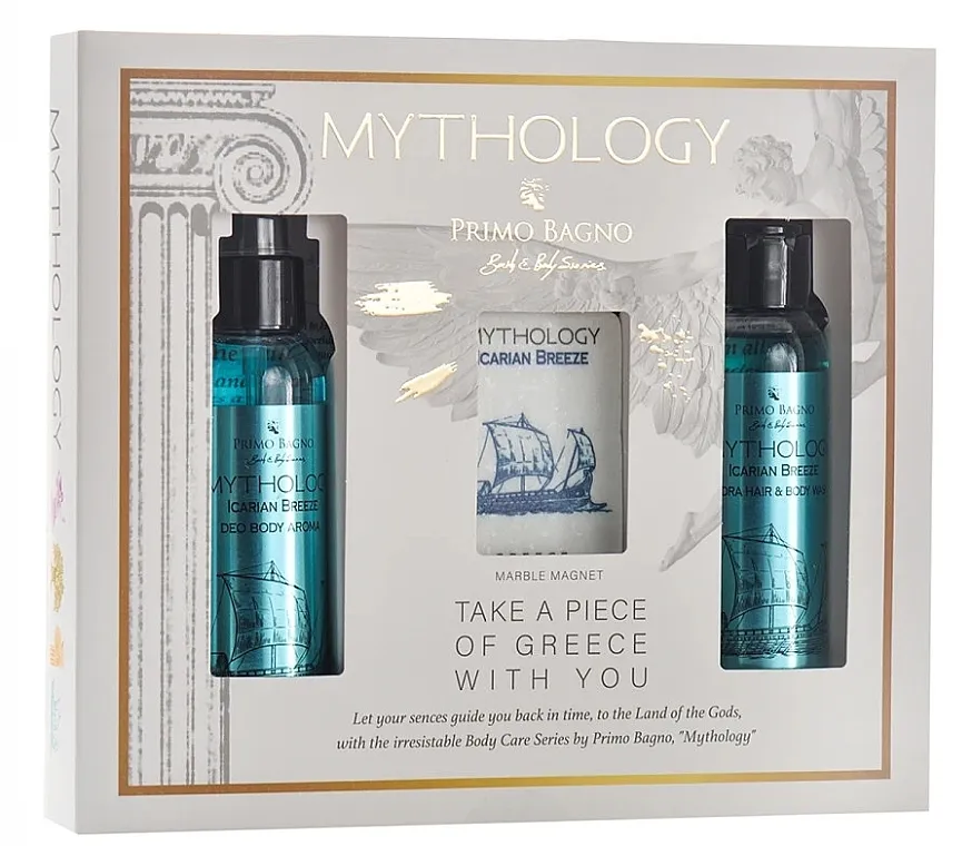 Primo Bagno Mythology Icarian Breeze (b/wash/100 ml + deo/100 ml + acc/1 pcs) Set