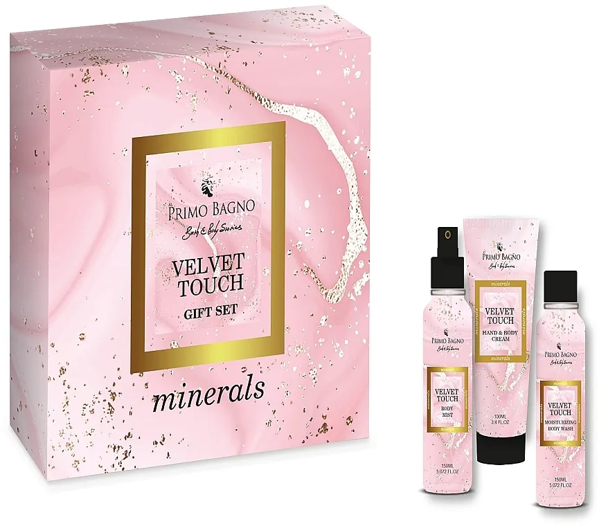 Primo Bagno Velvet Touch (sh/gel/150ml + b/cr/100ml + b/spray/150ml) Set