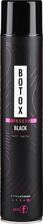 PRO-F Professional Botox Black Express Hair Spray Extra Strong Sprej za kosu
