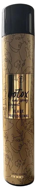 PRO-F Professional Botox Hair Spray Elegant Black Extra Strong Lak za kosu